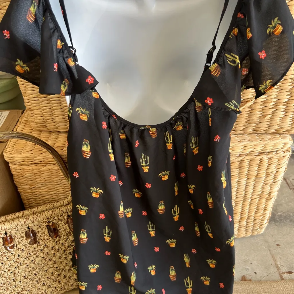 Paper crane summer shirt blouse tomato girl - Image 4