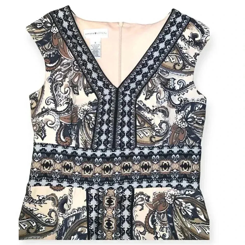 London style printed sheath dress - Image 4