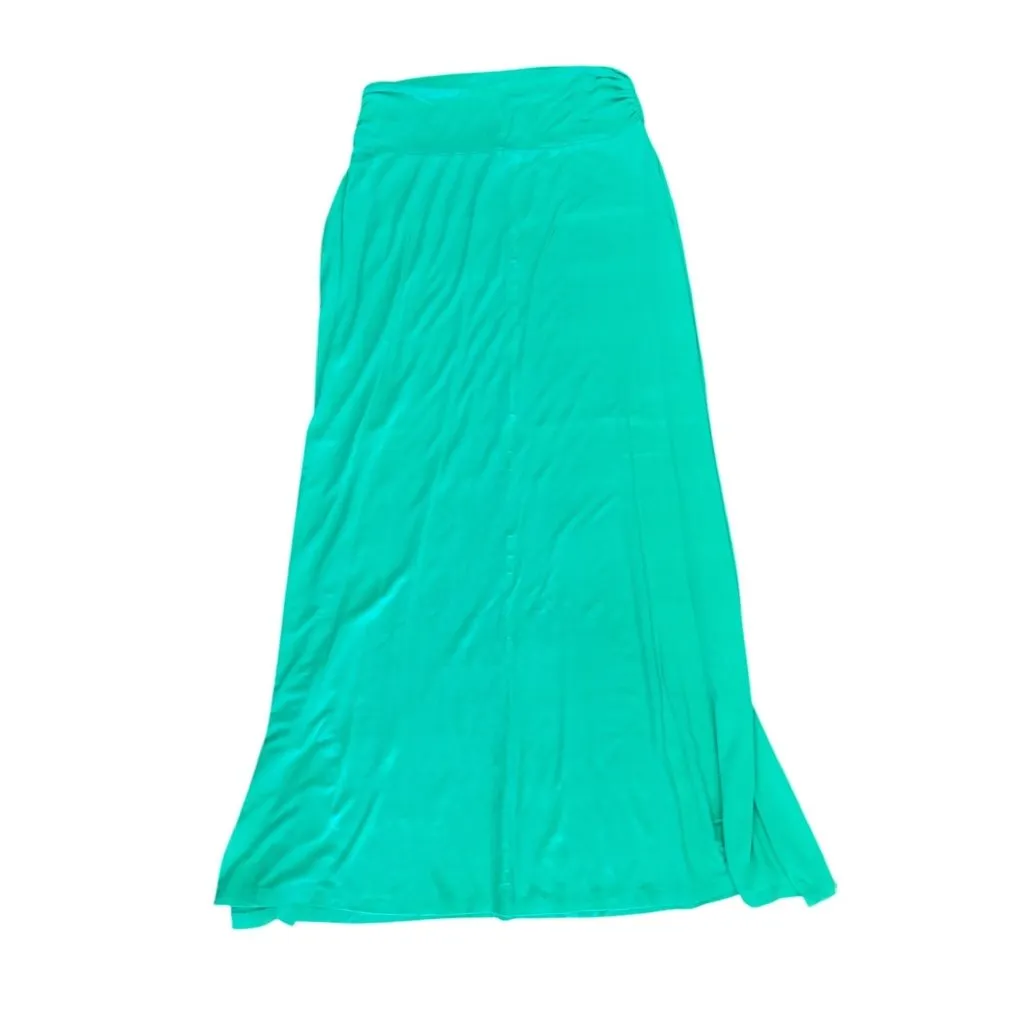 Merona Women's Light Green Long Super Soft Skirt - Image 3