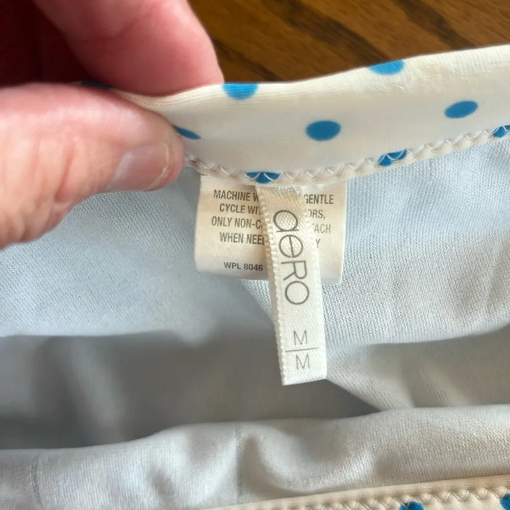 Blue Polka Dot Bikini Bottom - Image 9