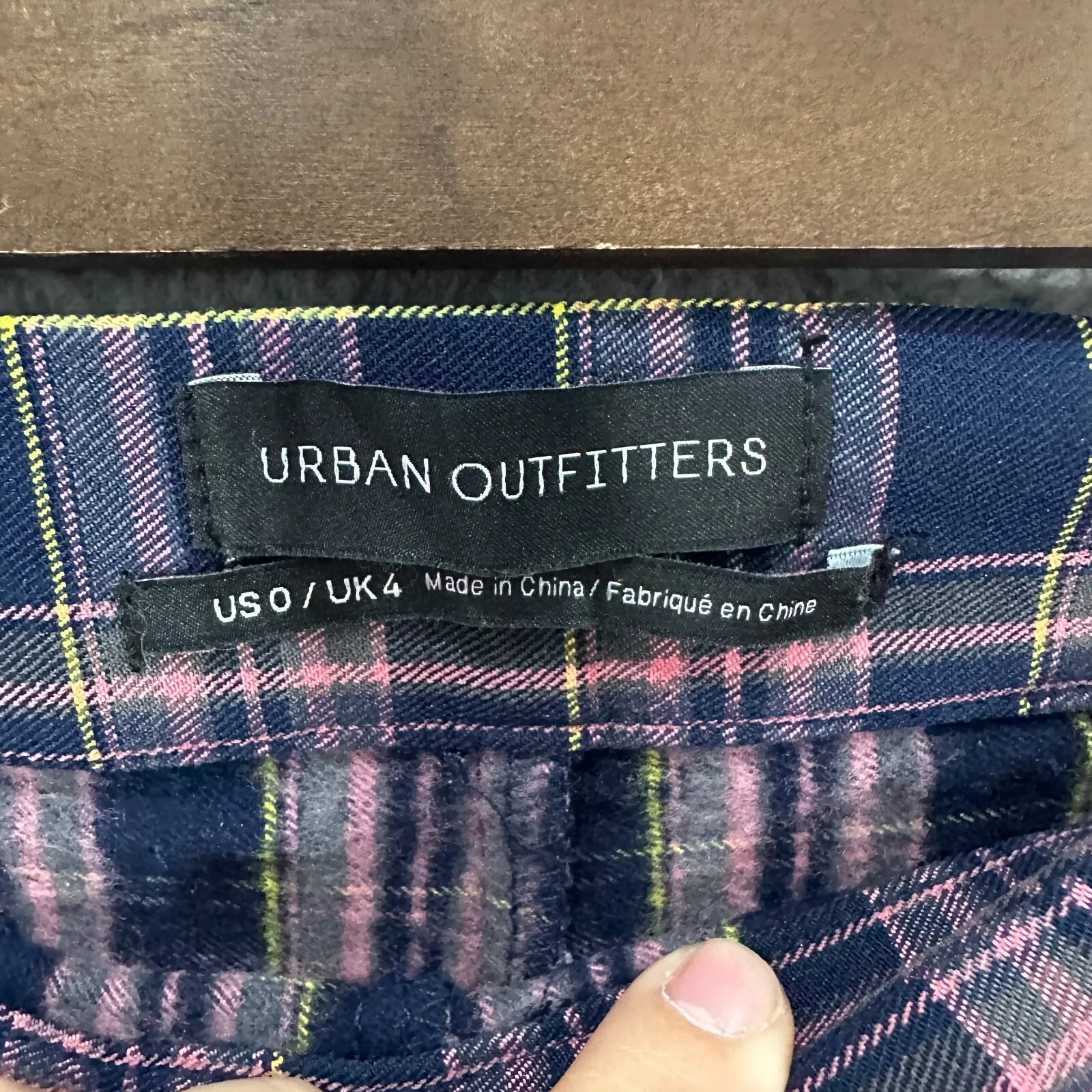 Urban Outfitters Pants 0 Plaid Tartan Preppy Grunge Retro Academia Workwear Y2K‎ - Image 2