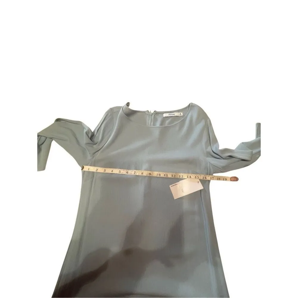 Just fab Powder Blue 3/4 Sleeve Dress Sz M NWT Blue Size M - Image 6