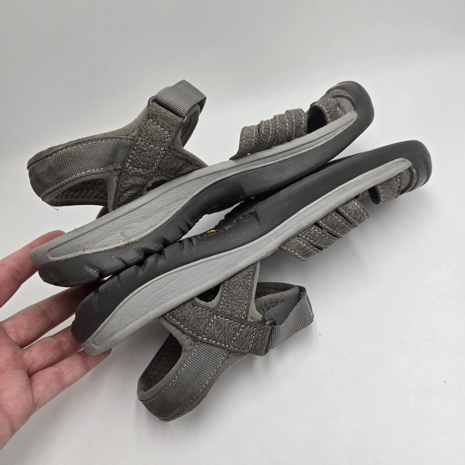 KEEN Rose Sandals Women US 7 Waterproof Washable Hiking Outdoor Sandals Gray EUC - Image 2