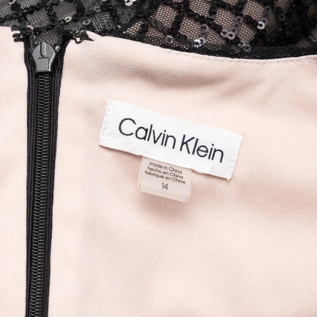 Calvin Klein   - Long Sleeve Sequin Bodice Jumpsuit - Image 5