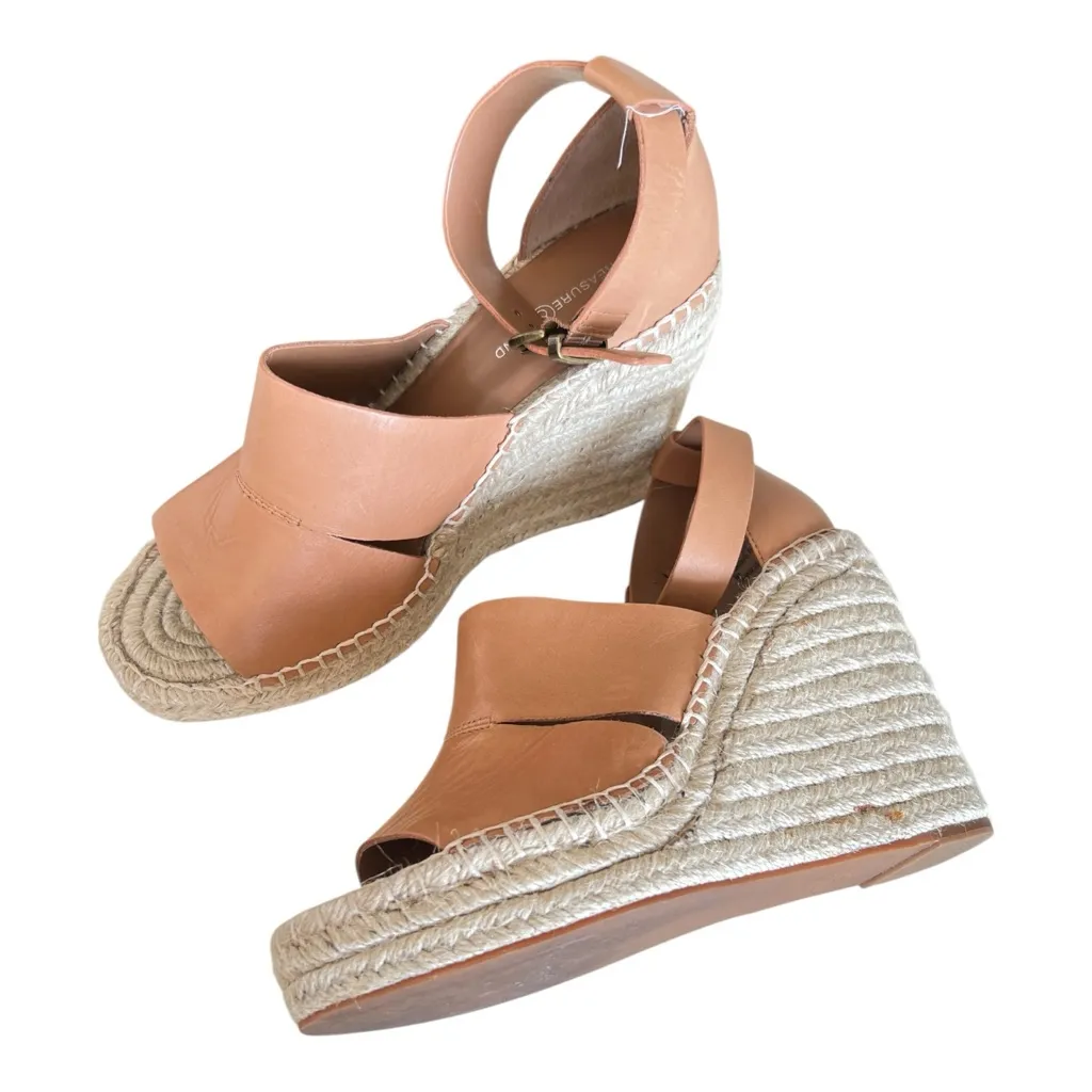 Treasure & Bond Tige En Cuir Tan Leather Espadrille Sandals Size 8M - Image 3