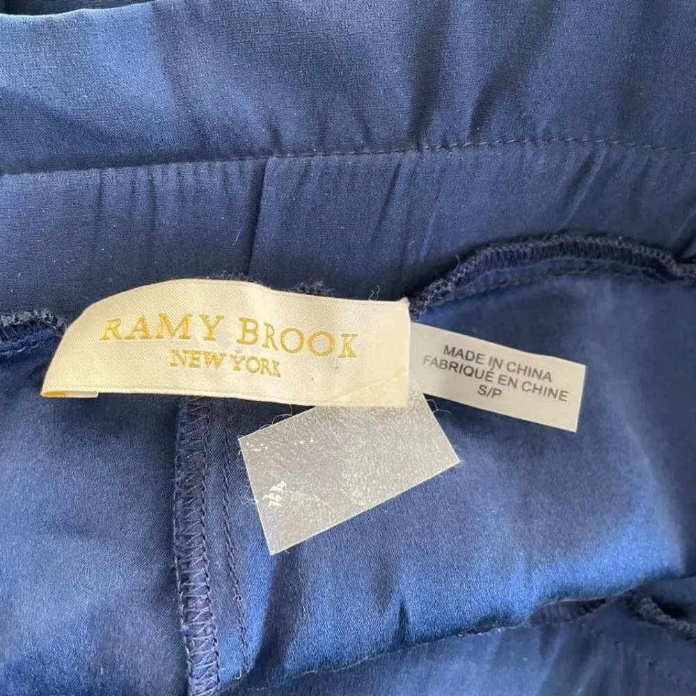 Ramy Brook Size Small Pants Blue Joggers Silk Spandex Blend - Image 6