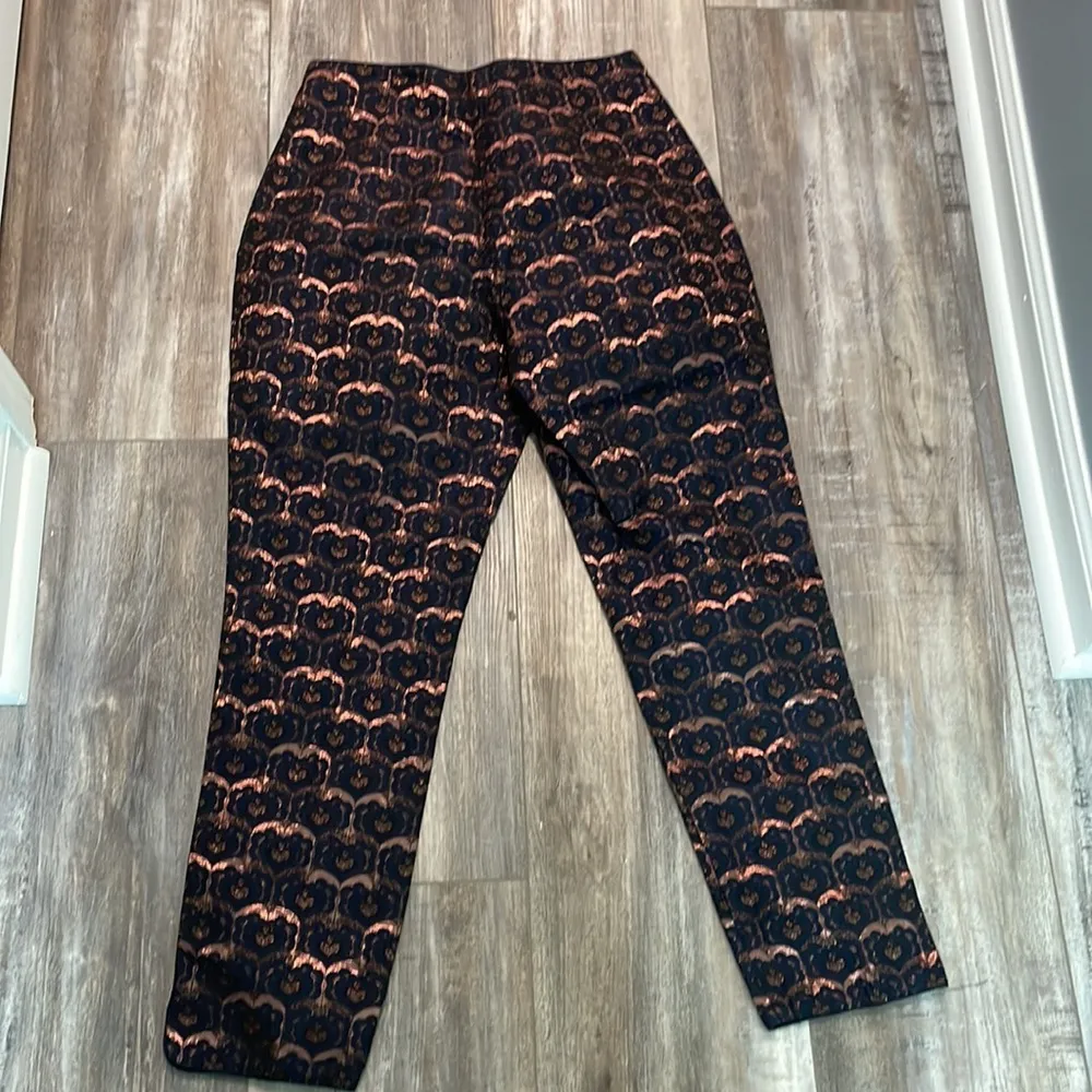 Boden brocade trousers Blue Size 8 - Image 8