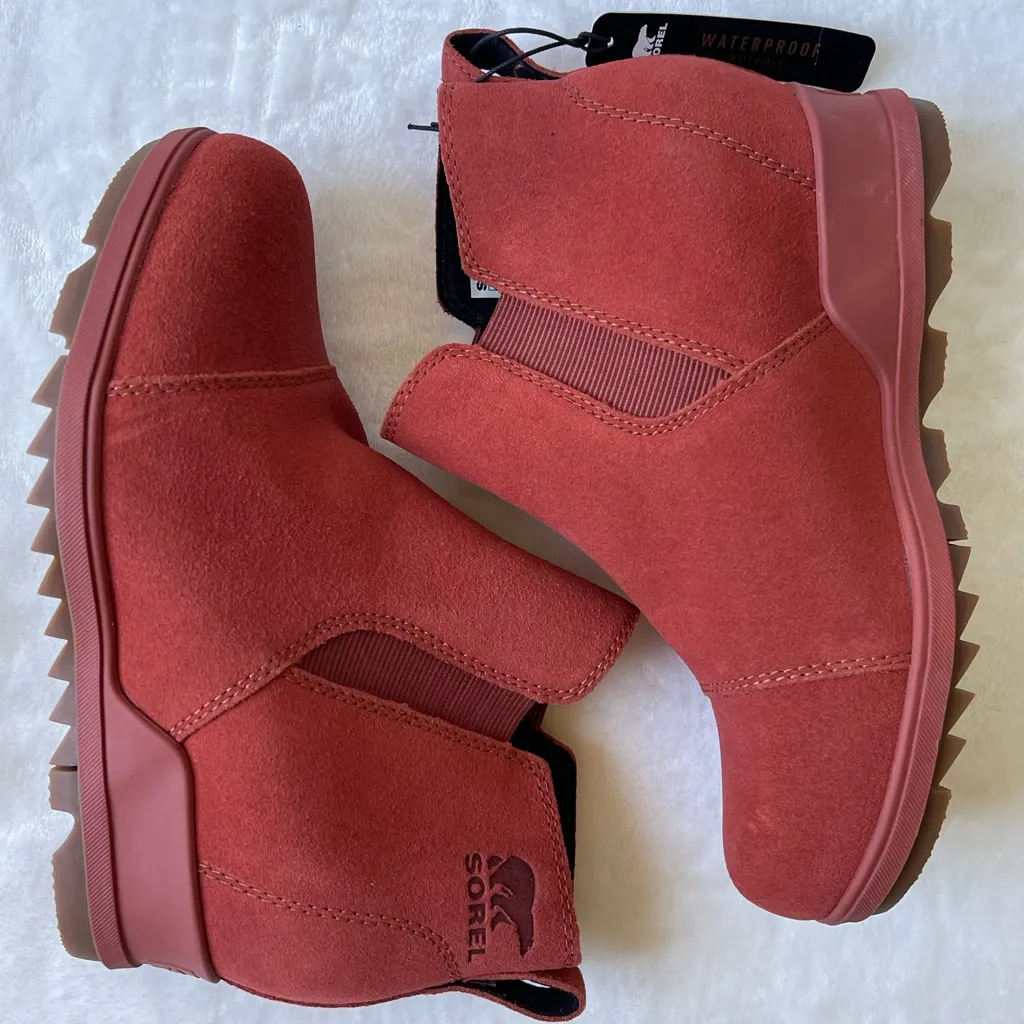 Sorel Evie Pull-on Wedge Booties Waterproof Rain Boot size 6 - Image 2