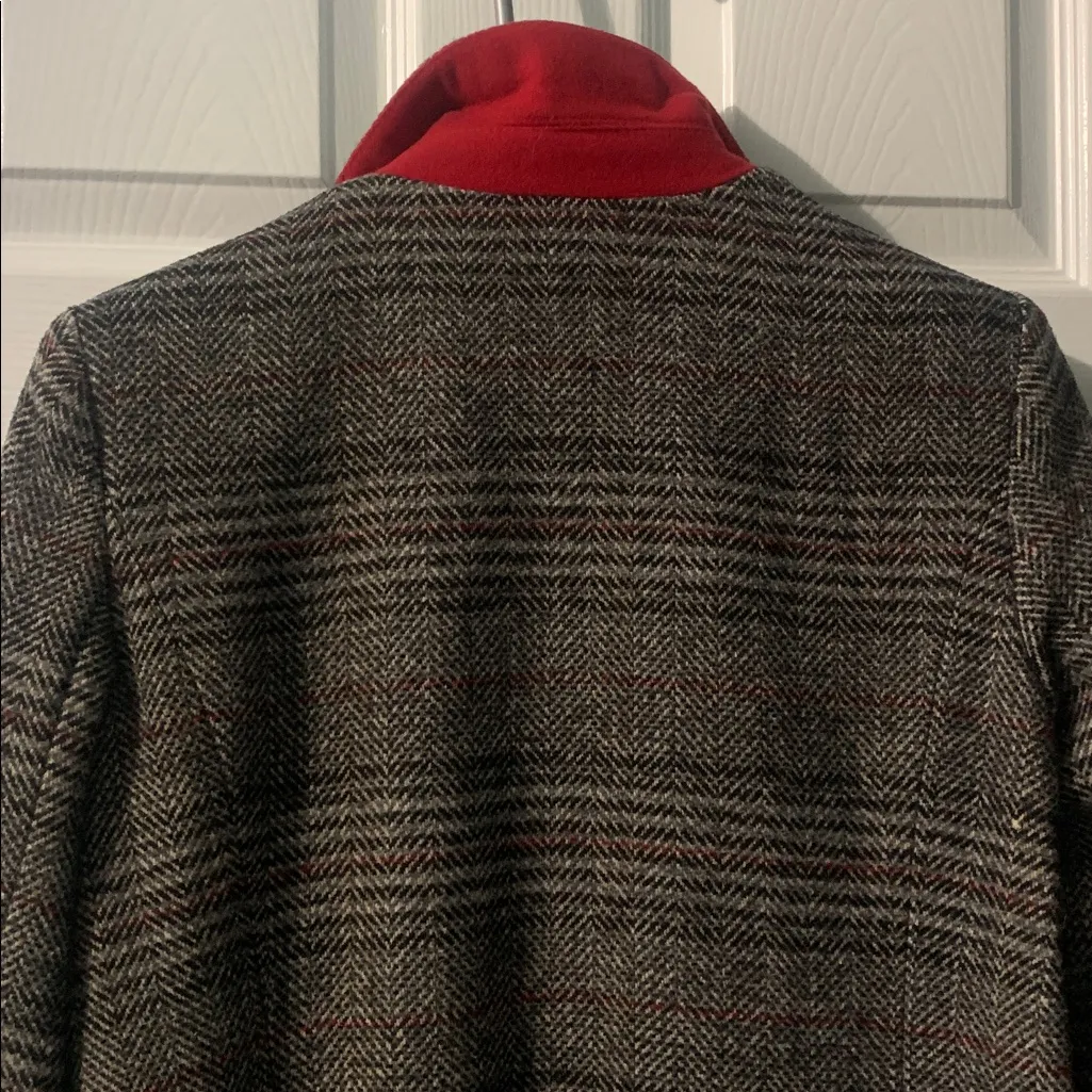 Maralyn & Me Black and Gray Herringbone Jacket - Image 6