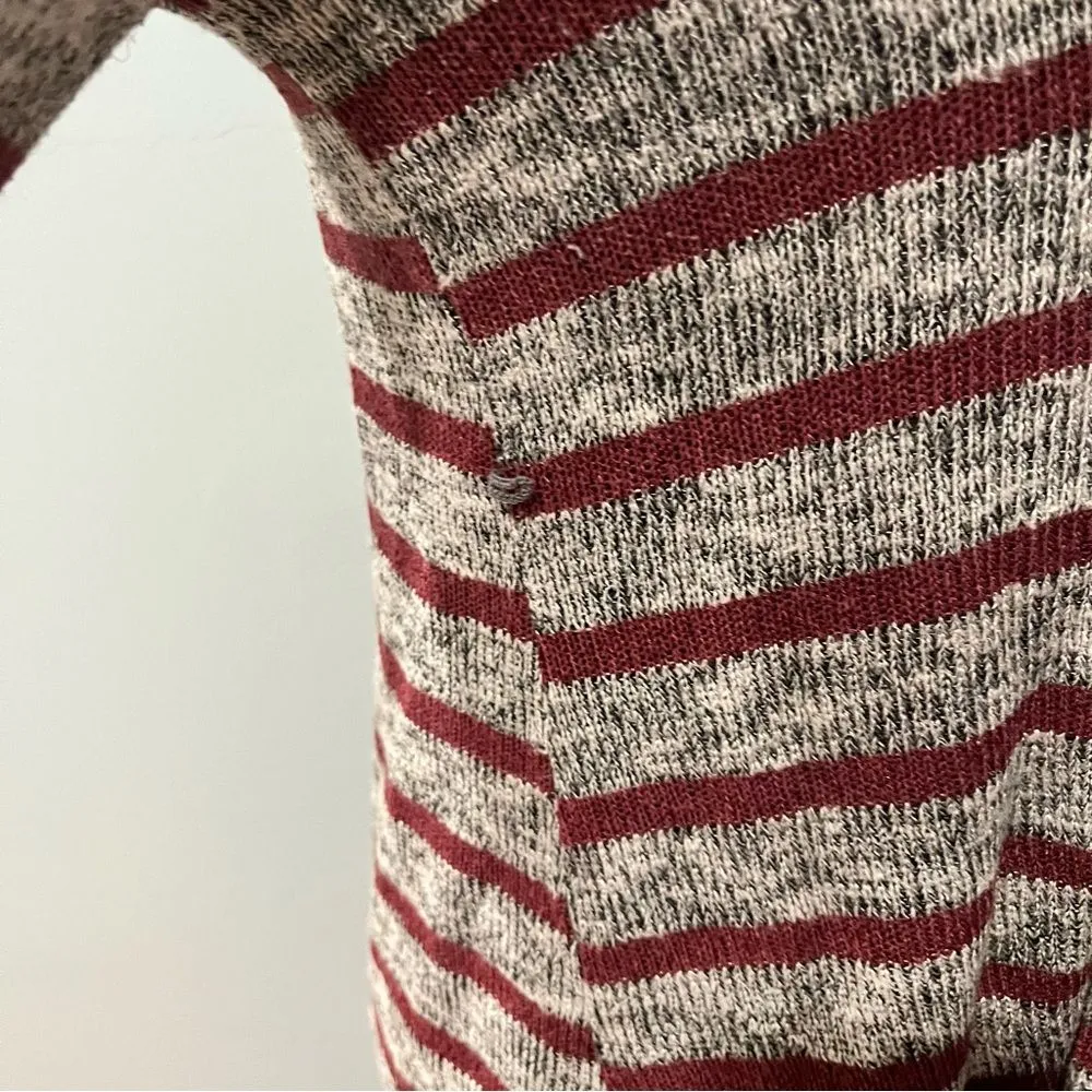 Motherhood Maternity Nursingwear Black Tank Top & Grey & Red Stripes Cardigan Sm - Image 8