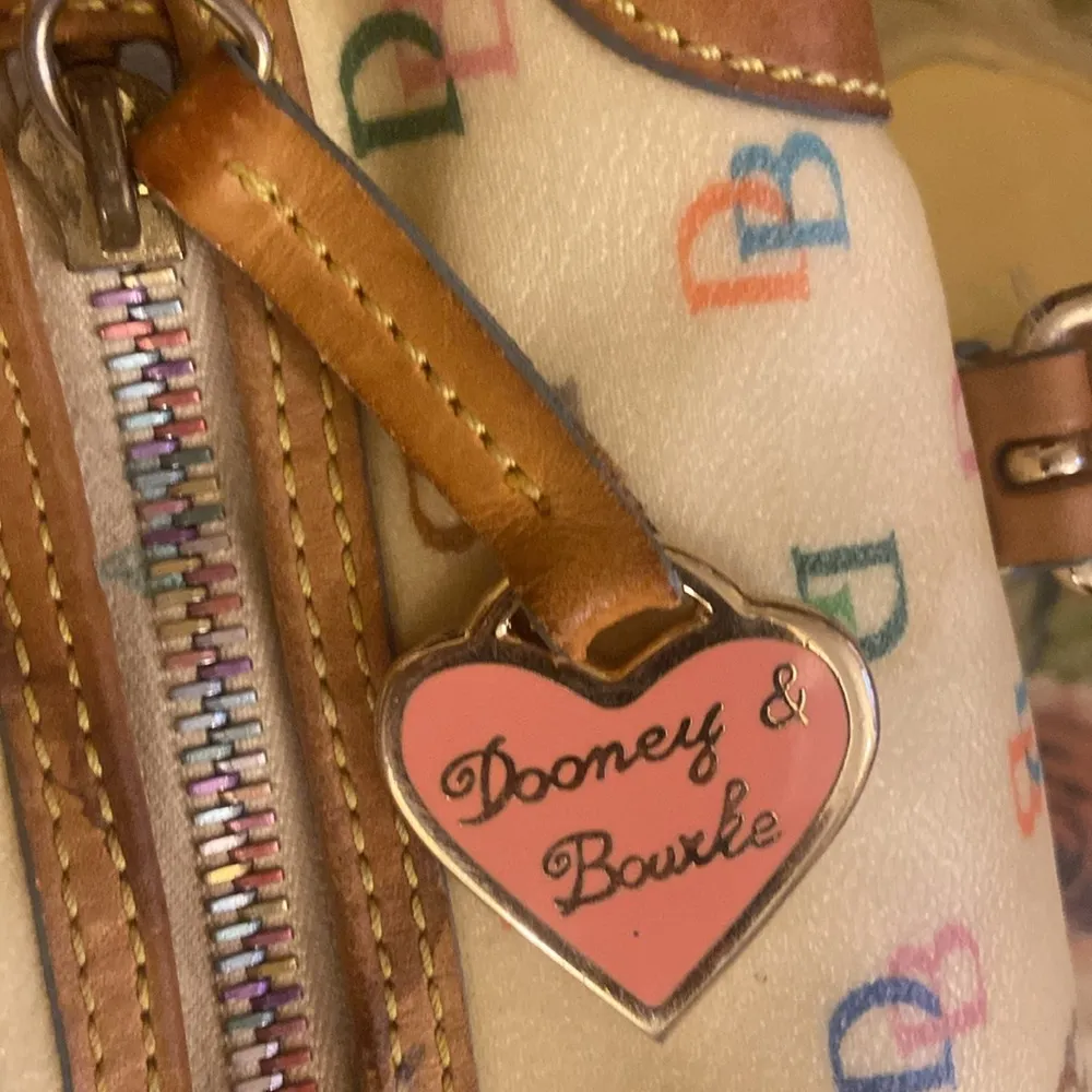 Dooney & Burke mini barrel purse signature leather - Image 8