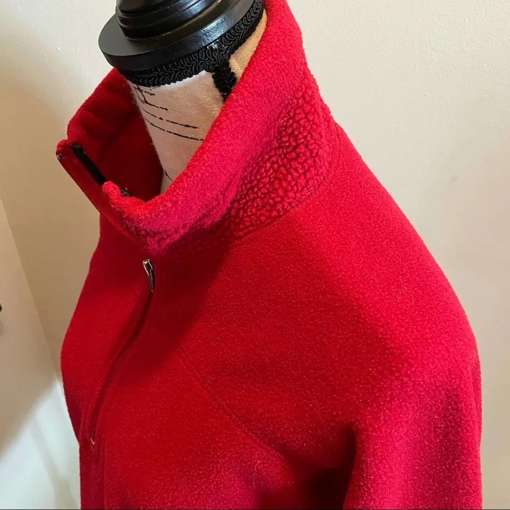 Patagonia Synchilla 1/4 Zip Fleece Sweatshirt ruby Red Xsmall Vintage Y2k - Image 3