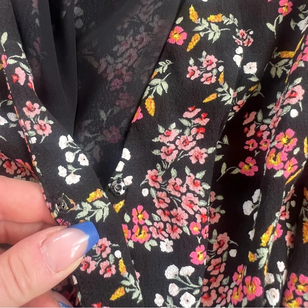 LOFT Floral Skort dress/romper size 4 - Image 6