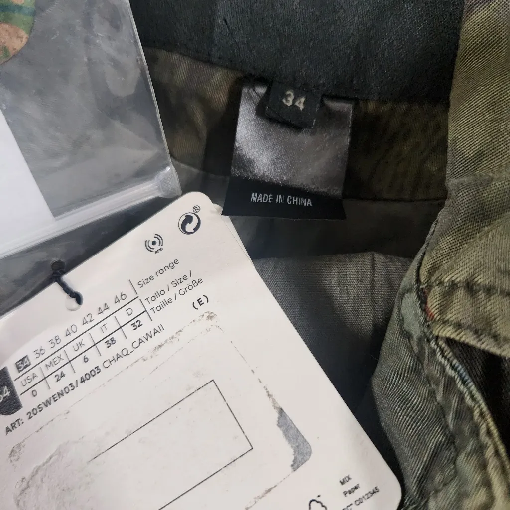 Camoflower military jacket size 34 USA S B29 - Image 10