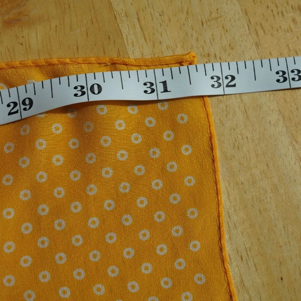 Yellow Polka Dot Striped Scarf Bill Blass for BAAR and BEARDS - Image 2