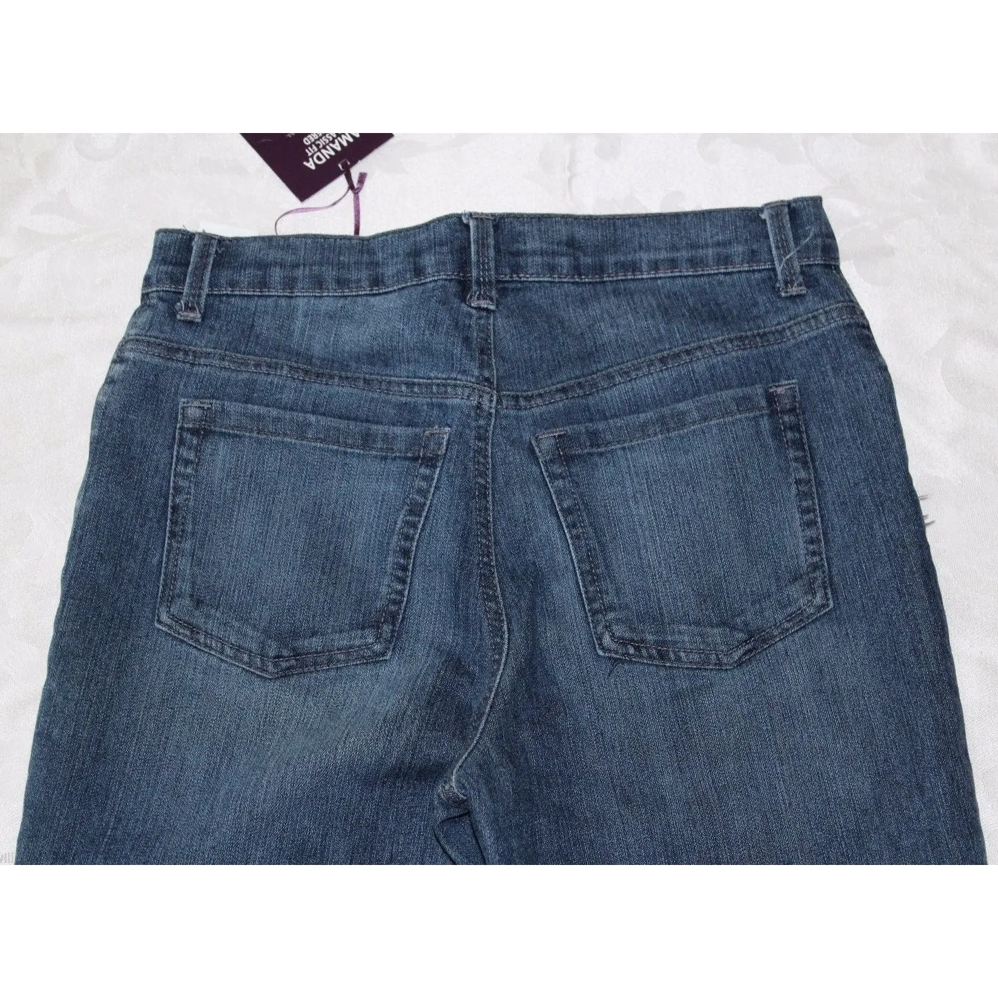 New Gloria Vanderbilt Denim Jeans S 6 Amanda Classic Fit Tapered Tummy Slimming - Image 8