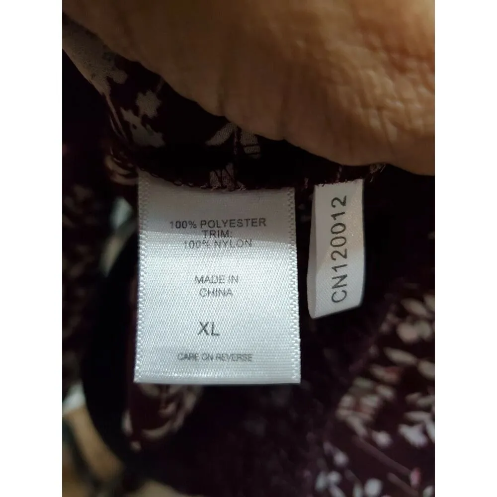 Soho Women's Floral Polyester Long Sleeve Collared Casual Shirt Size XL - Image 11