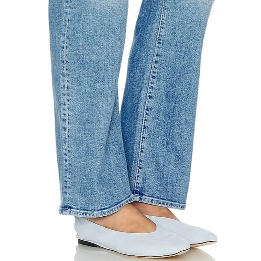 RAYE Lucila Flats in Light Blue Suede 7.5 Leather Shoes Womens - Image 5