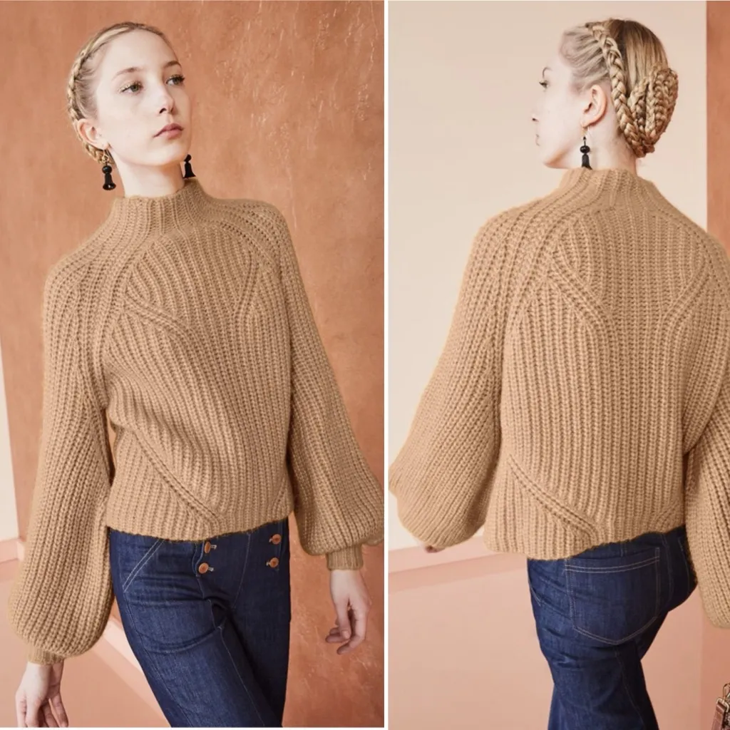 Ulla Johnson Micha Turtleneck in Camel Size Medium - Image 2