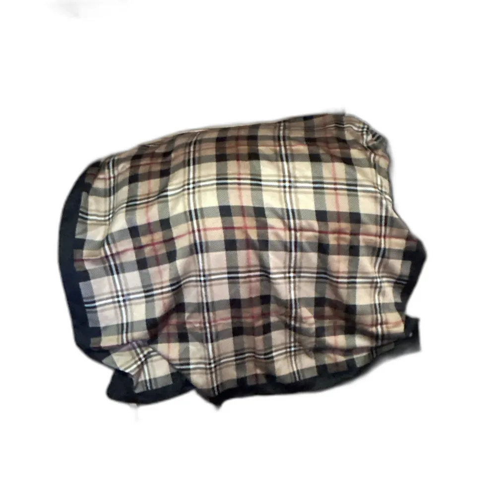 Italian Made Plaid Square Scarf - 30.5 Inches - Image 2