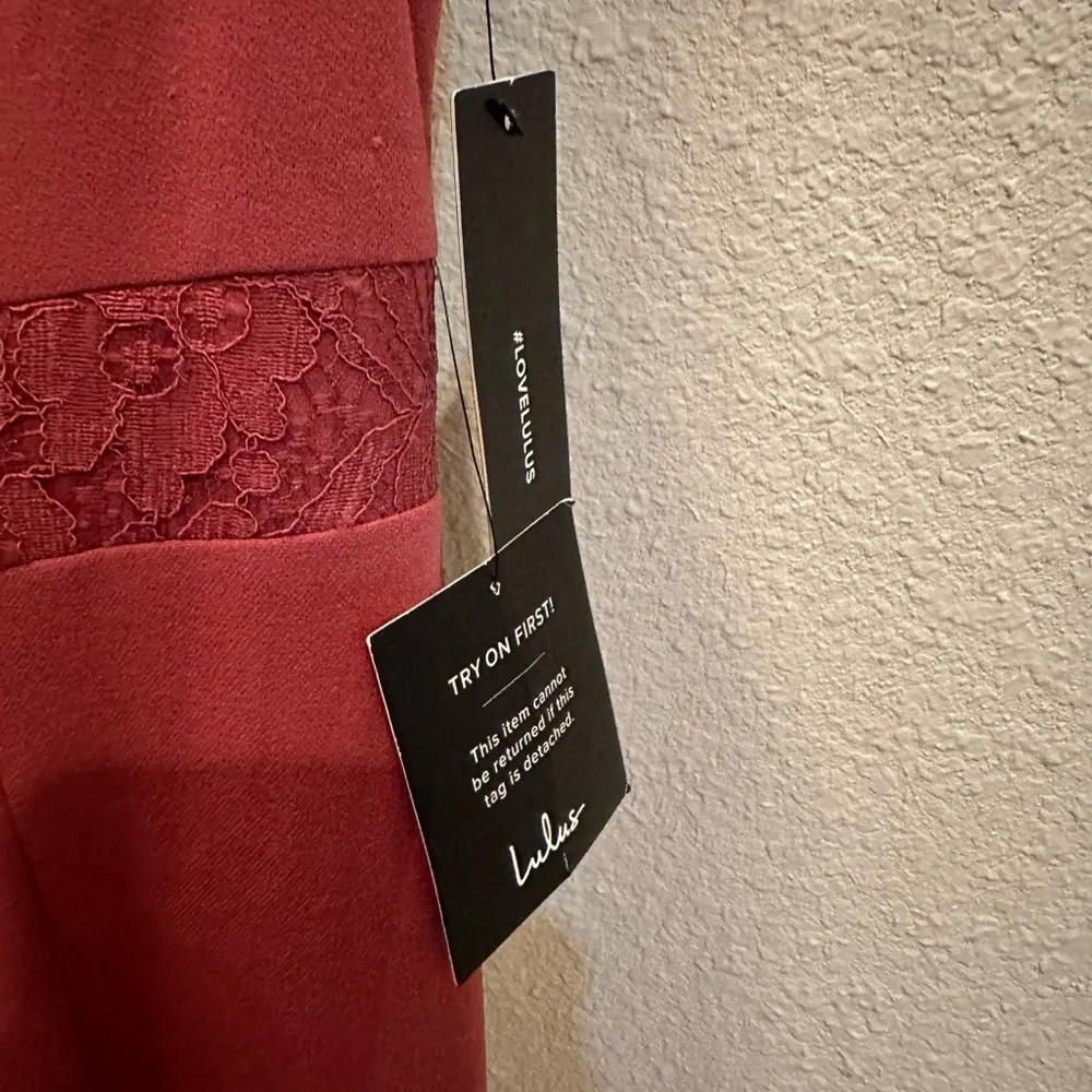 Lulus long brown/peach dress. - Image 6