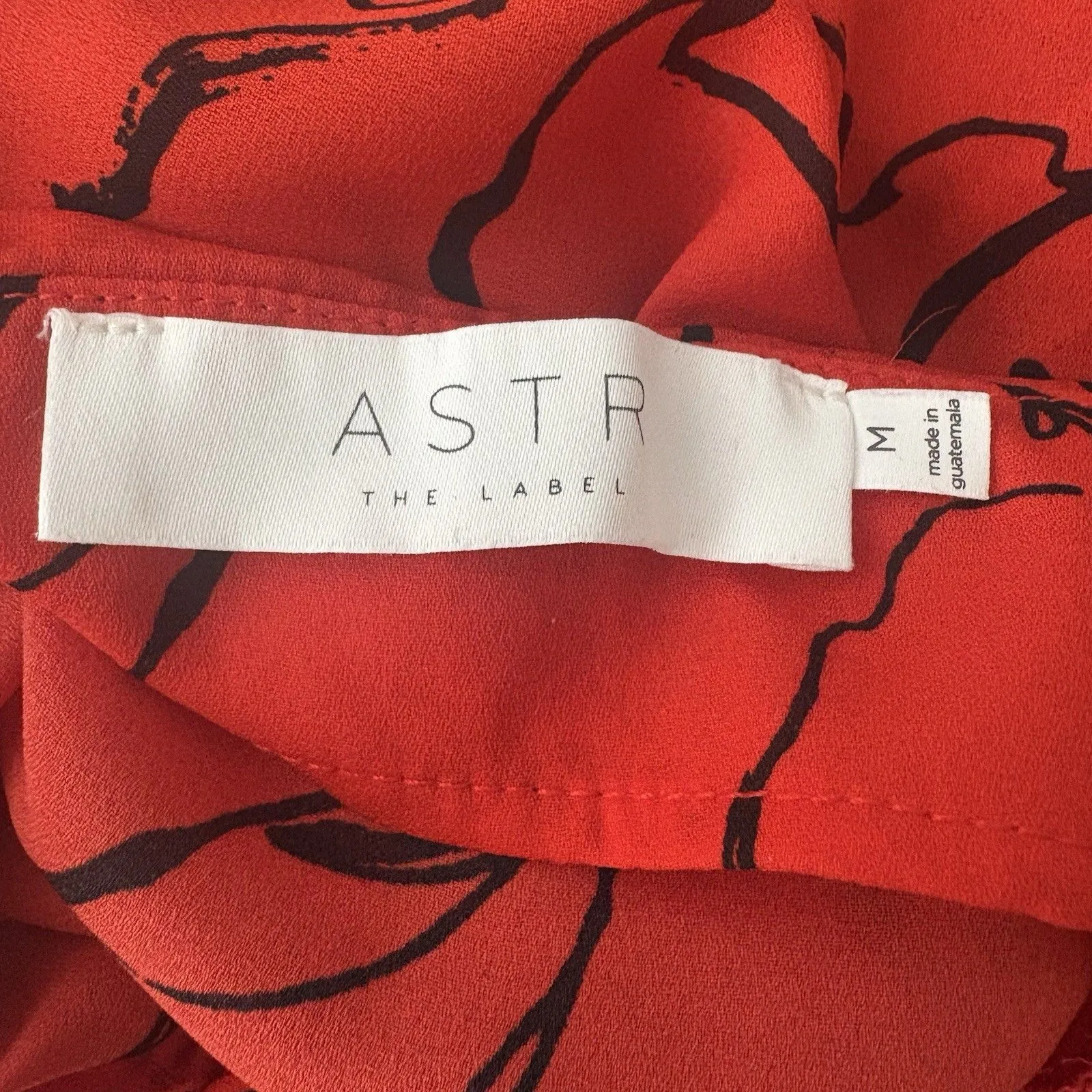 ASTR The Label Camisole Tank Top Spaghetti Strap Red Black Sz M Womens - Image 7