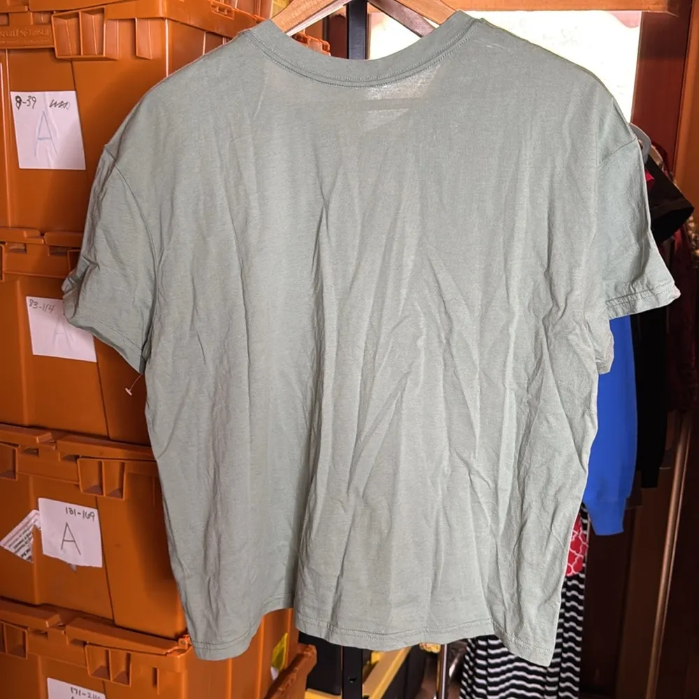 NWT Johnny Was Calme Green 100% Cotton Scoop Neck Tee Size Large Oversized - Image 7