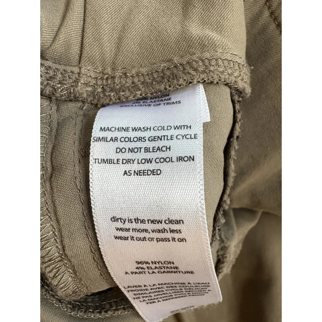 Toad&Co Flextime Moto Crop Pants Womens 6 Brown Tan Stretch Nylon Pocket Outdoor - Image 7