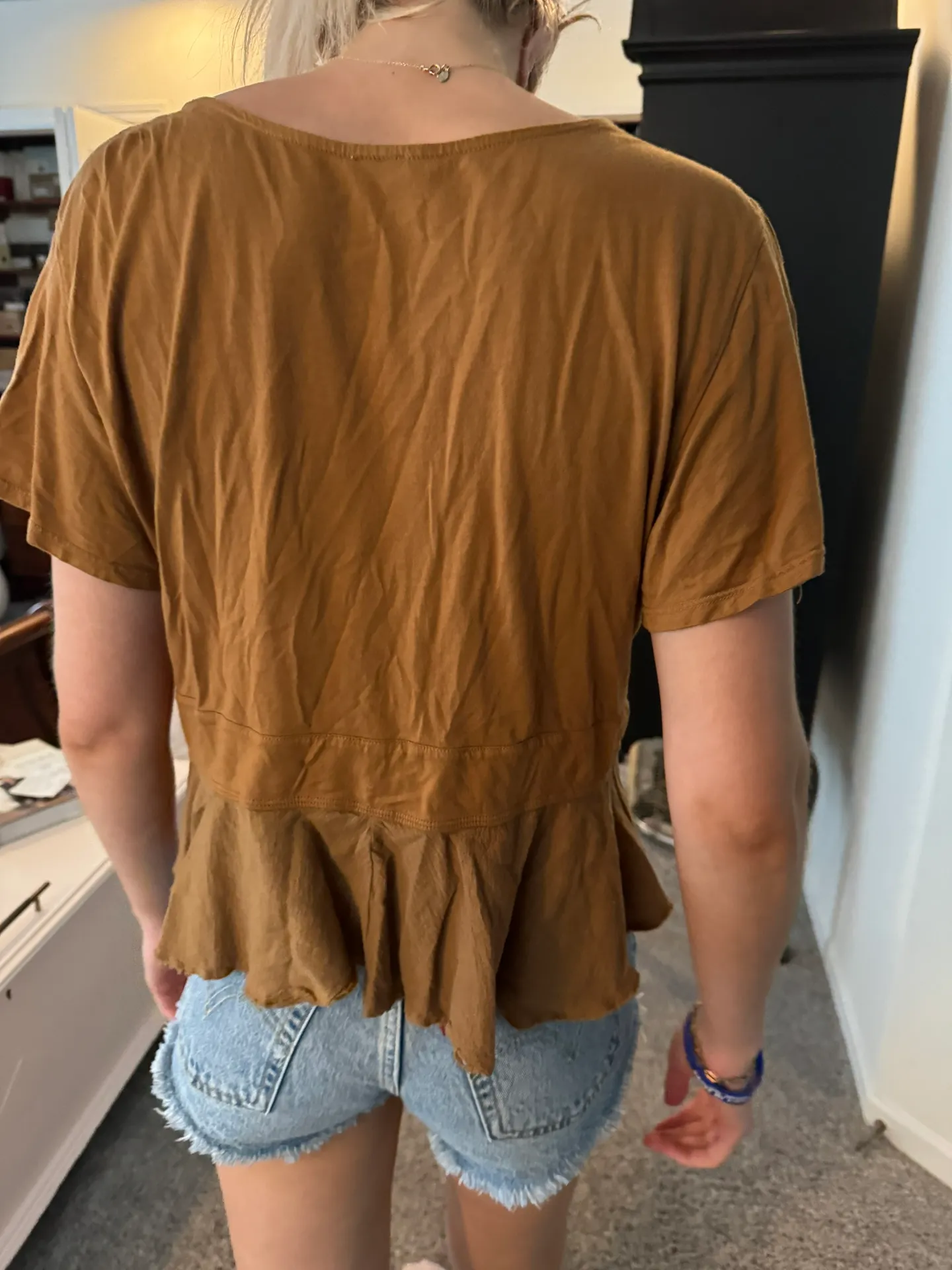 Button Up Shirt Tie Front - Image 2