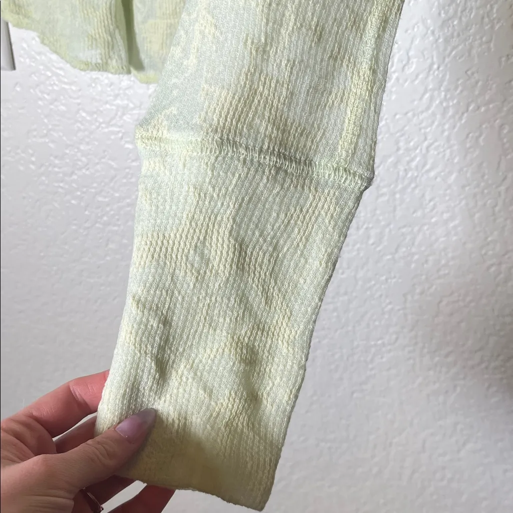 Free People Intimately "You and I" sheer burnout turtleneck top - Image 3