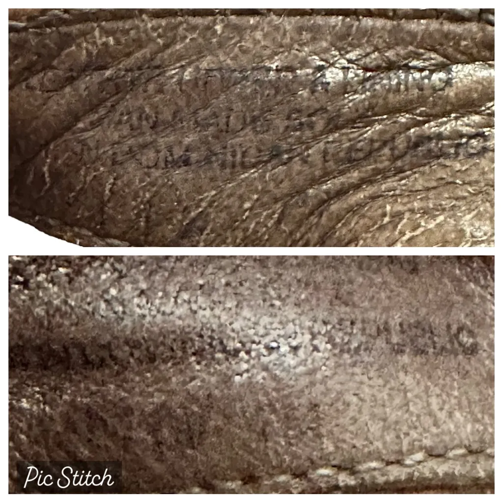 Tory Burch Thora 2 Leather Thong Sandals Pewter Metallic Tumbled Snake Print 7 M - Image 9