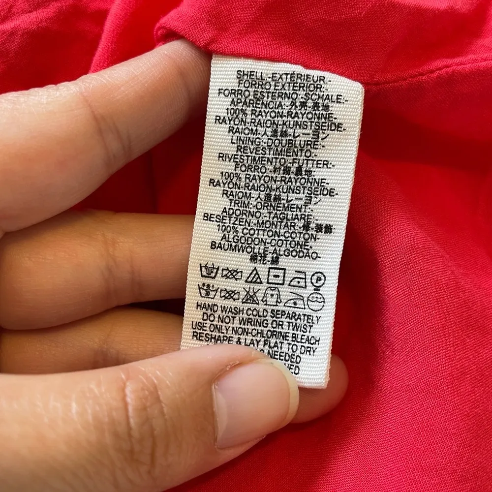 Free People All Eyes on You Mini Swing Dress Floral Red (Size 2) - Image 5