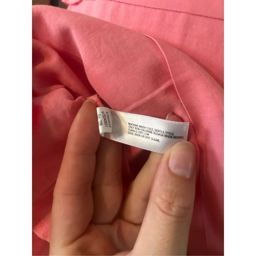 GAP pink dress 100% cotton comfy flowy summer dress beach dress size 0 runs big - Image 5