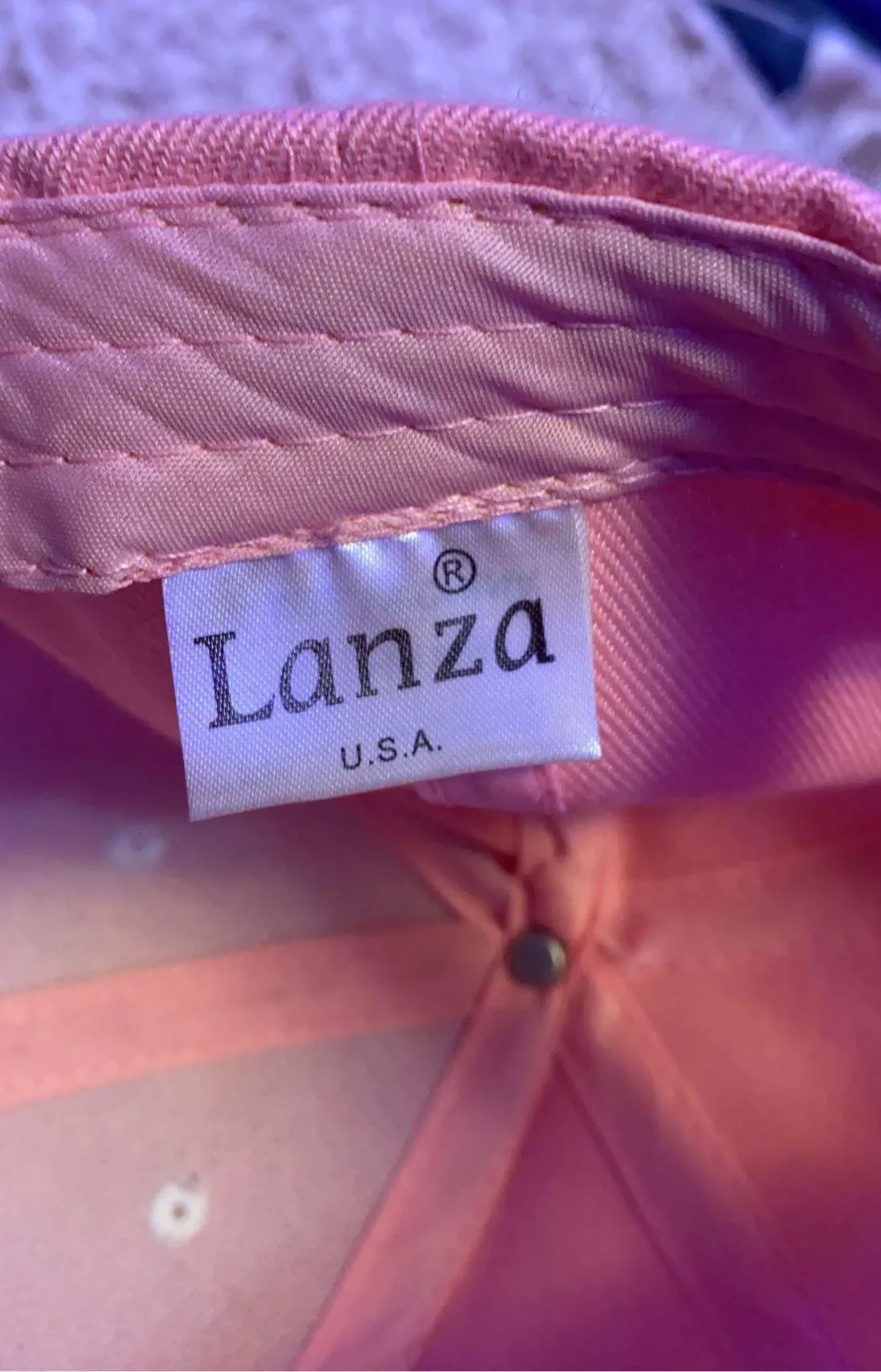 Lanza SF Baseball Cap Pink - Image 4