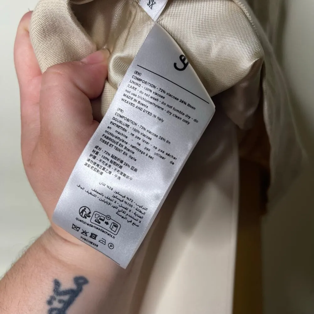 The Frankie Shop Chelsea Vest in Beige size XS - Image 4