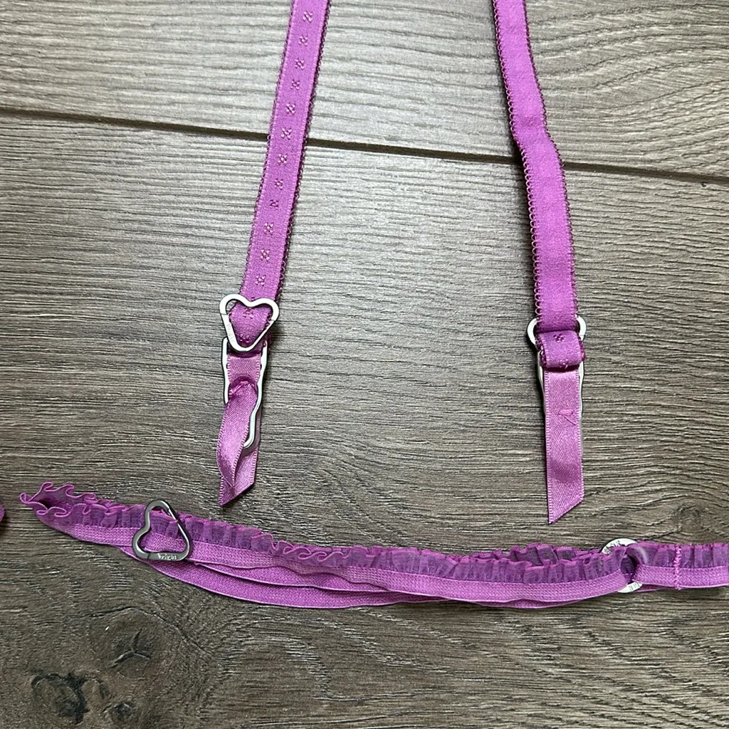 Voight Pink Garter Belt‎ With Garters Size Medium - Image 6