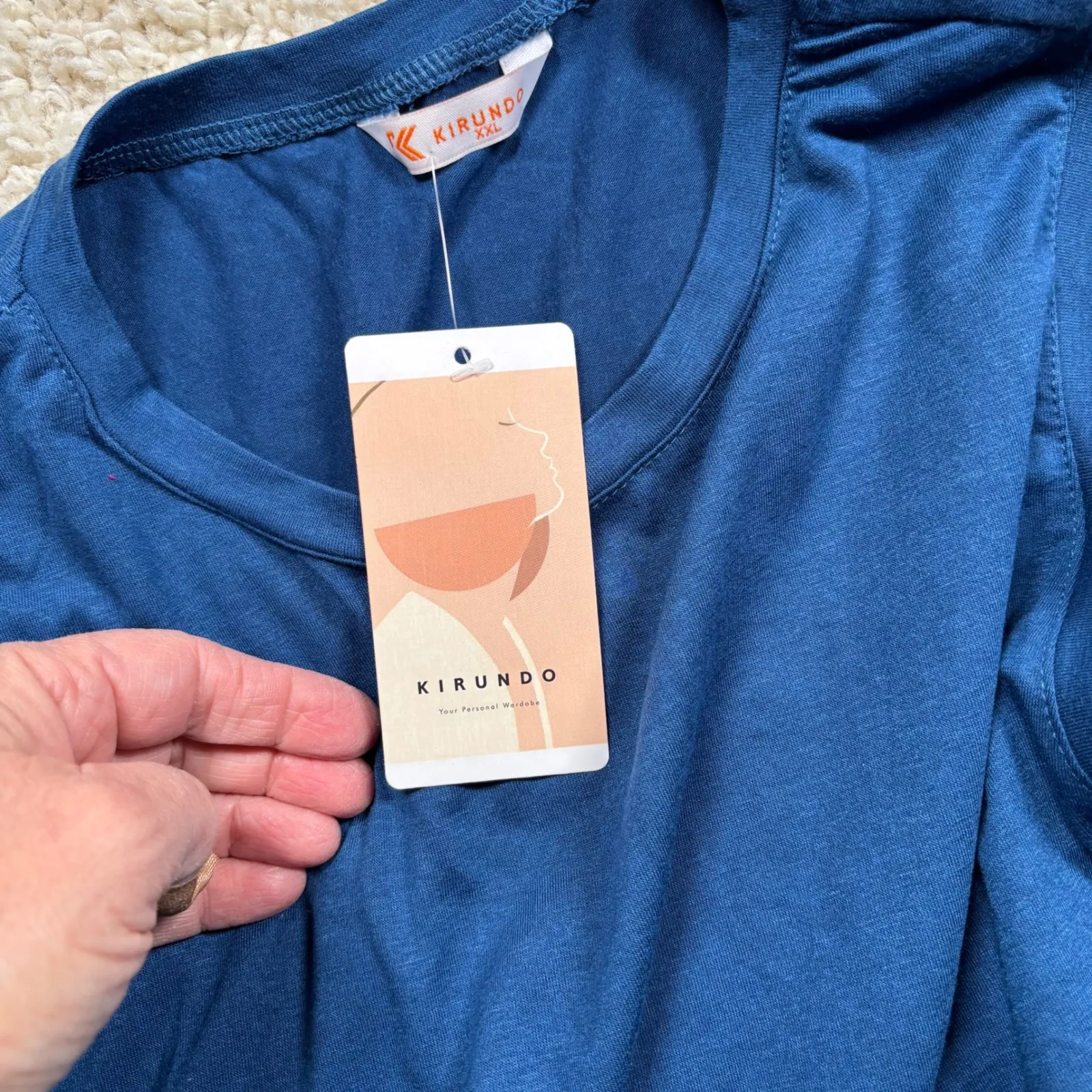 KIRUNDO Blue Sleeveless Crop Top Tank Athletic Athleisure XXL - Image 5