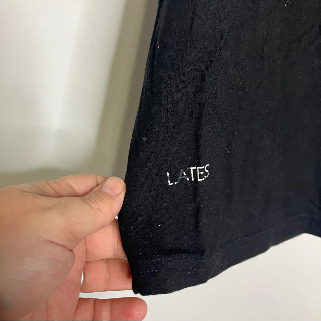 Lates by Kate black‎ short jams pajamas Bermuda length shorts women’s size large Black - Image 3