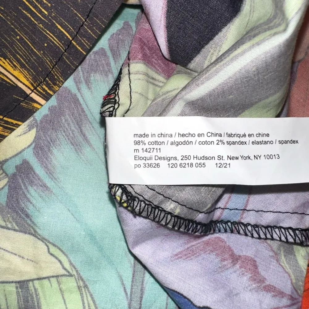 NWT Eloquii Tropical Asymmetrical Ruched Side Mini Skirt 18 - Image 6