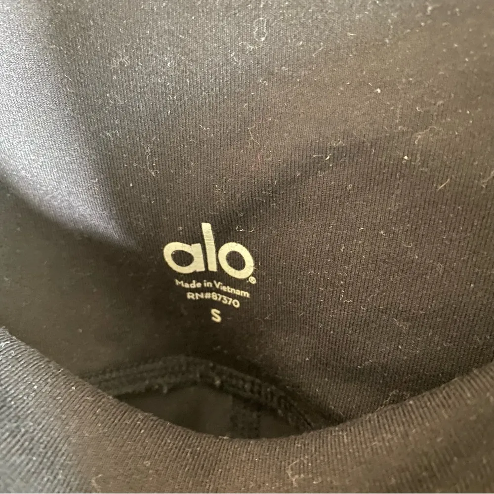 Alo Black High Waisted Moto Leggings Size Small, lifting fit, sculpting - Image 3