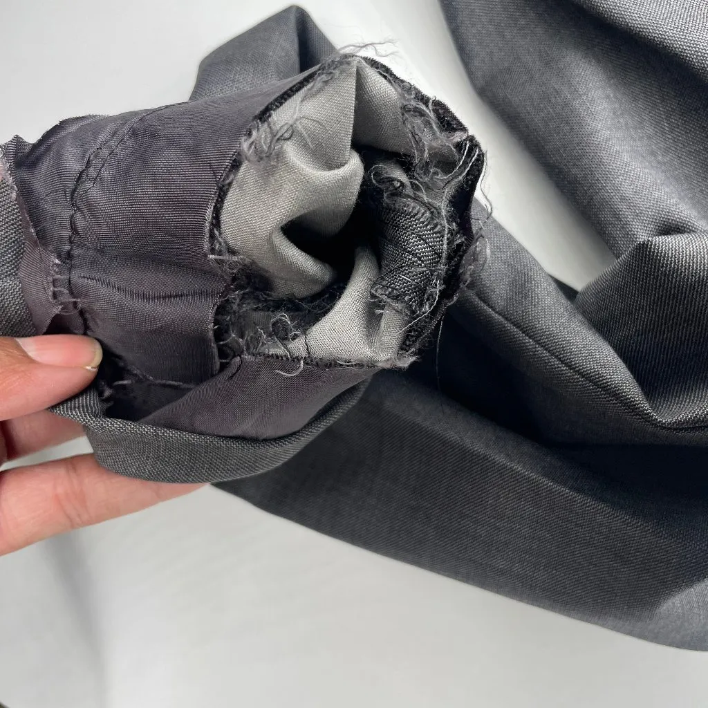 Brooks Brothers Stellita Fit 100% Wool Gray Two Button Blazer Jacket Plus Sz 14 - Image 6