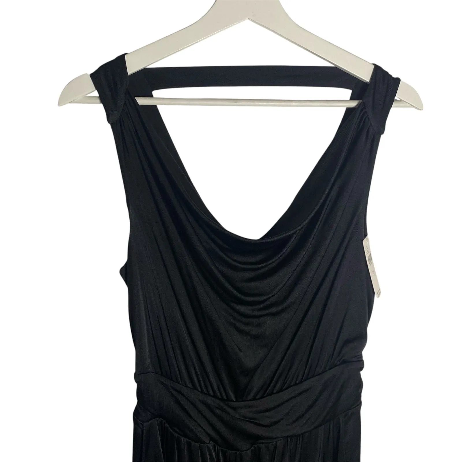 Anthropologie Maeve Jumpsuit Women’s Size S Black Cowl Neck Wide Leg Elegant NWT - Image 3