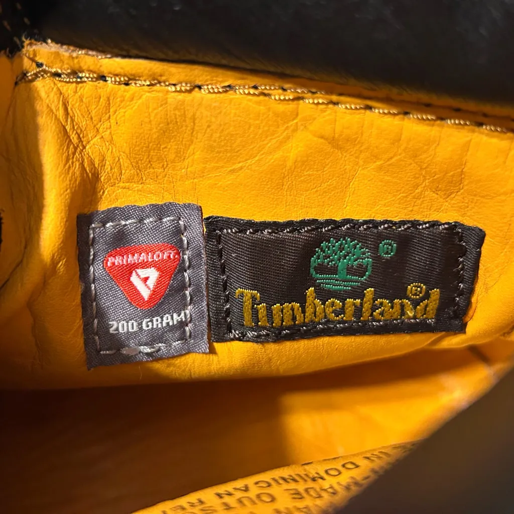 Timberland black leather/Nubuck 6 inch Classic waterproof boots women size 8.5 - Image 10