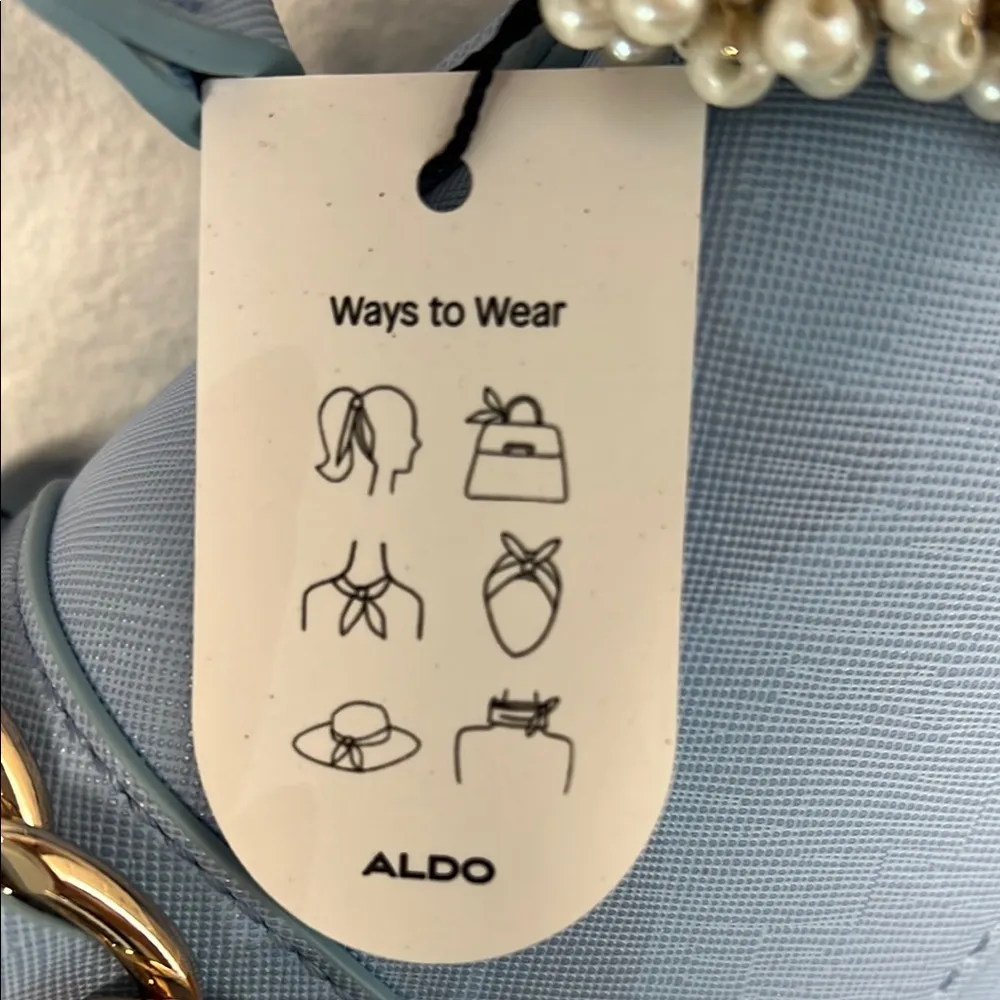 Aldo | Handbag w/ Removable Crossbody Strap & Hair Scrunchie/Bag Charm - Image 6