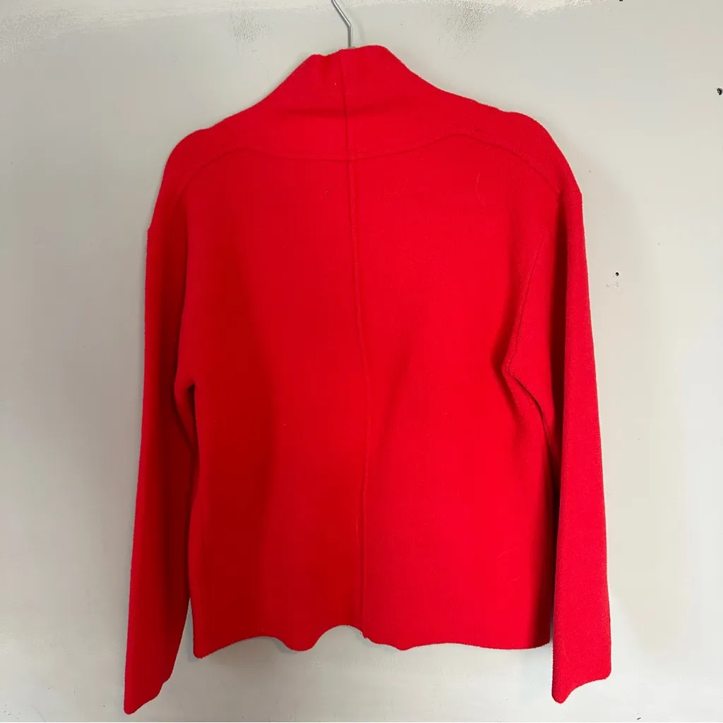 NVLT Knit Relaxed Sweater Blazer Medium Red - Image 3