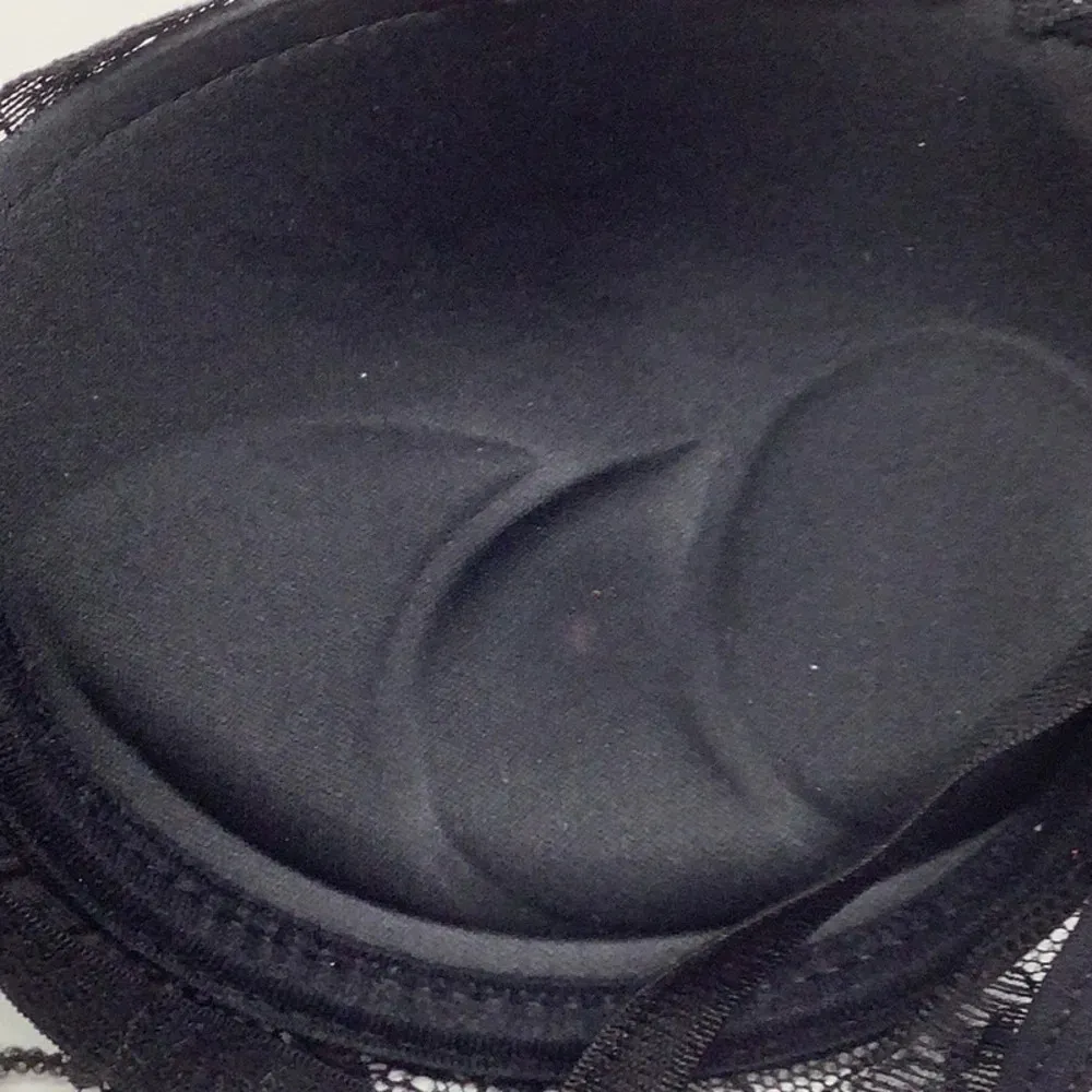 Massam Black Lace Padded Bra Made in Brazil New with Tags White Size M - Image 5