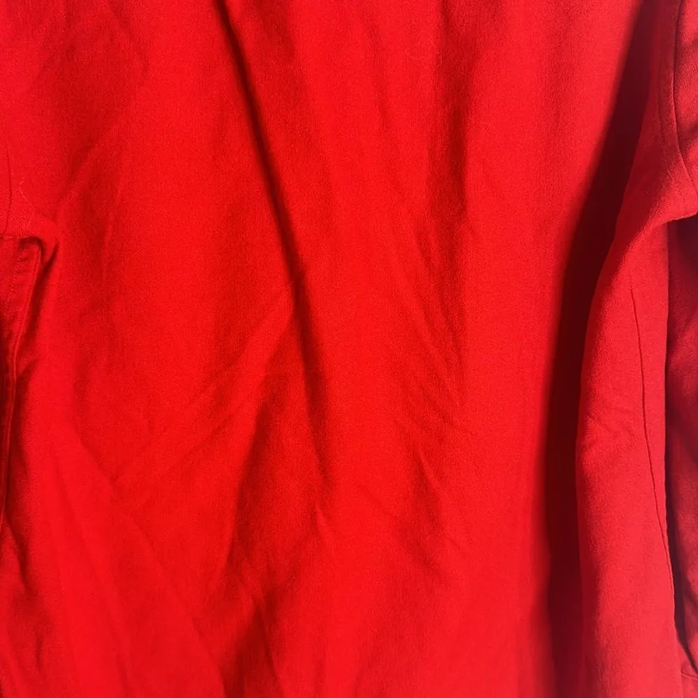 Vintage Western Pendleton Wool Red Button Up Shirt size Medium made in USA - Image 8