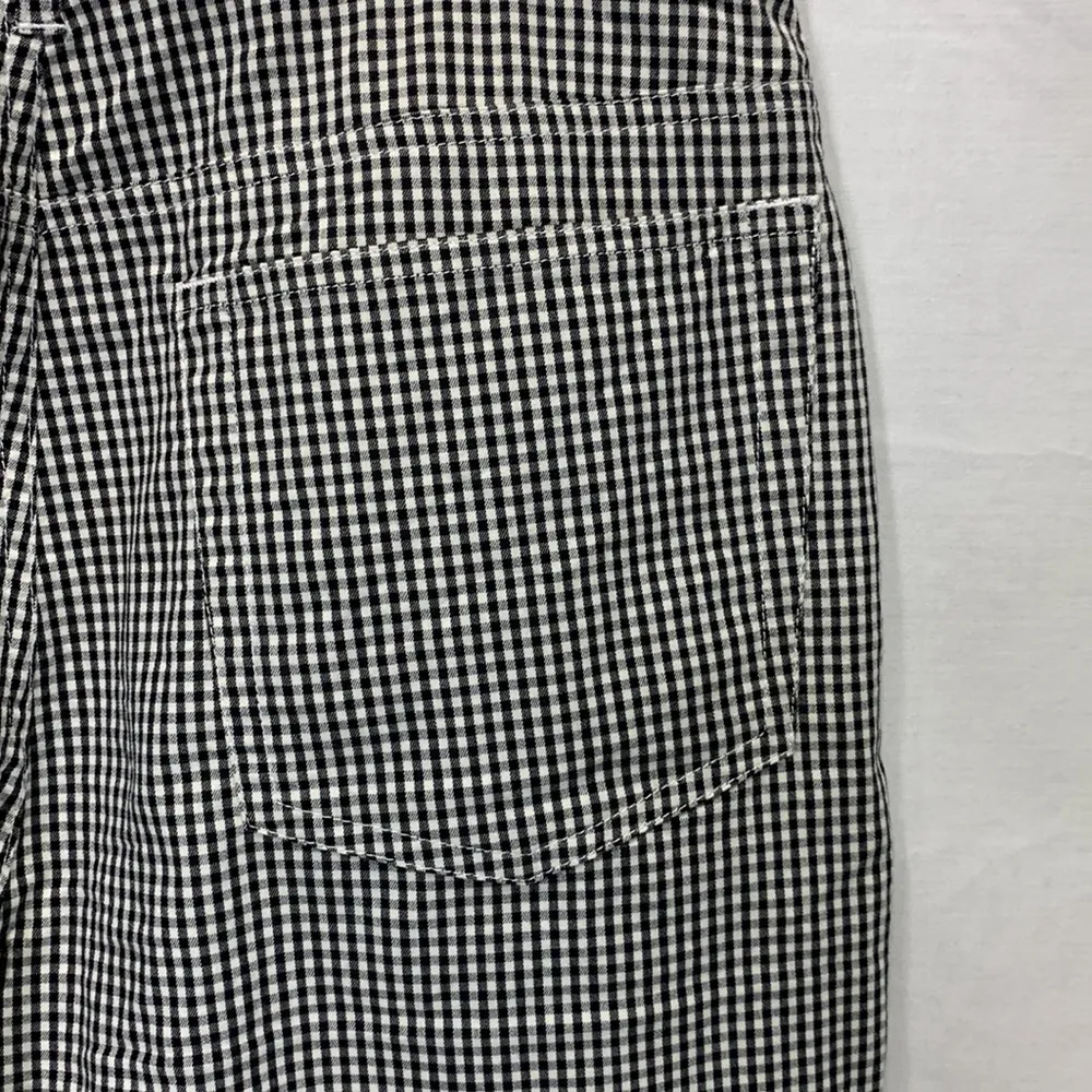 Gingham Stretch Black And White Pants Size 10 - Image 10