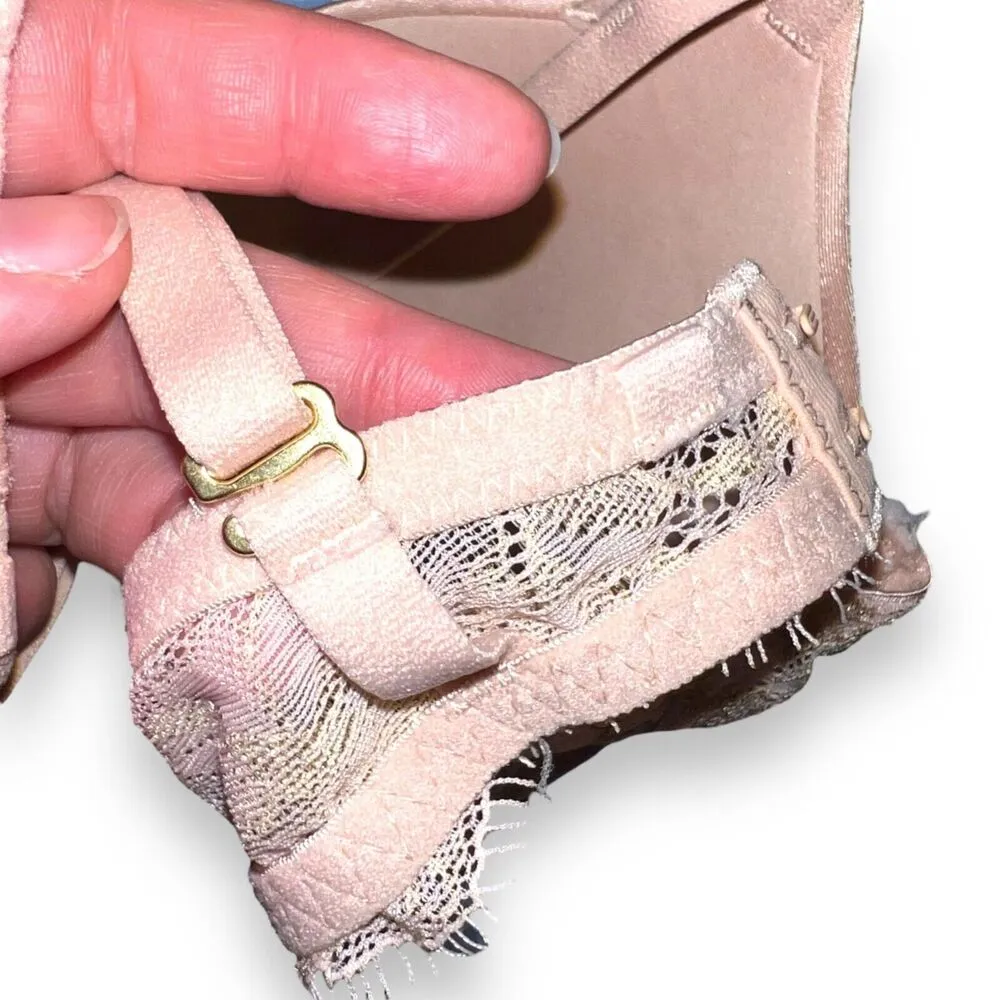 La Senza Womens Beyond Sexy Lace Pushup Bra Convertible Stappy Nude Gold 34B - Image 8