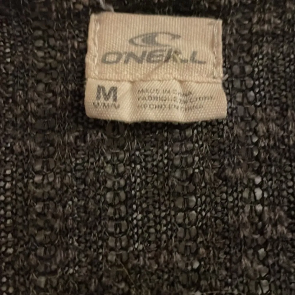 O’Neill Hi Lo Knitted Black Gray Open Front Cardigan Size Medium Casual Cozy - Image 3